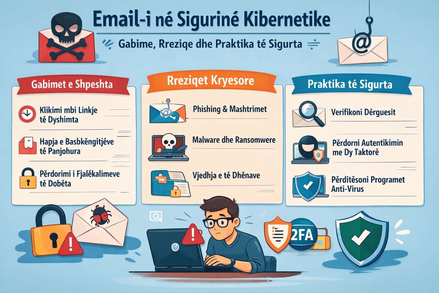 Email-i në Sigurinë Kibernetike – Gabime, Rreziqe dhe Praktika të Sigurta